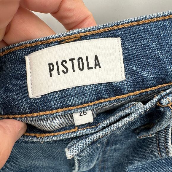 PISTOLA Cara High Rise Vintage Raw Hem Skinny Denim Jean // 26 - Picture 7 of 11